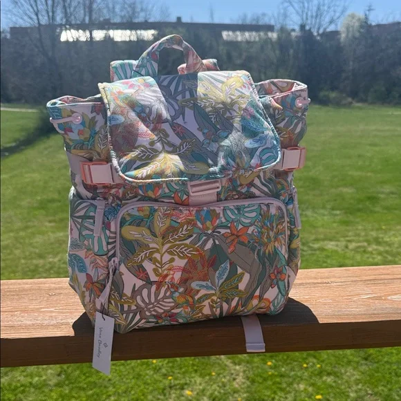 Vera Bradley Rain Forest Canopy Utility Backpack - Picture 6 of 16